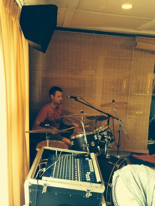 Joel Koppie on the drums. Photo: Supplied