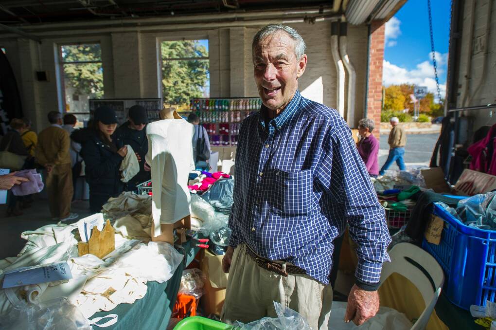 Robert Parker has been selling wool products for more than 50 years. Photo: Dion Georgopoulos