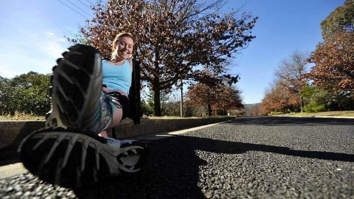 Fitness first... Shannon Sutcliffe, 21, will be running in <i>The Canberra Times</i> Fun Run. Photo: Jay Cronan