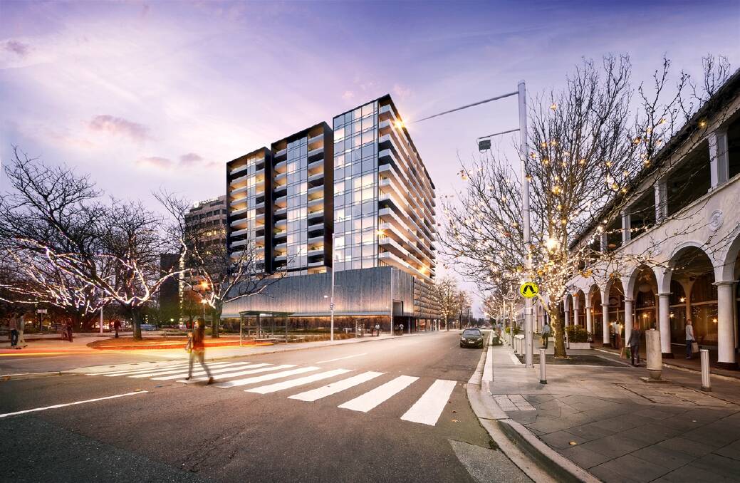 Artist impression of the Mayfair apartments in Civic. Photo: Supplied