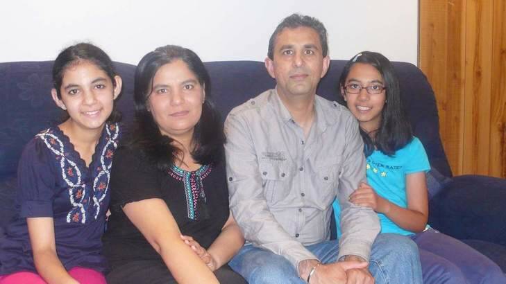 Sudhir and Sarika Bhatia and their daughters Apurva and Aditi. Photo: Supplied