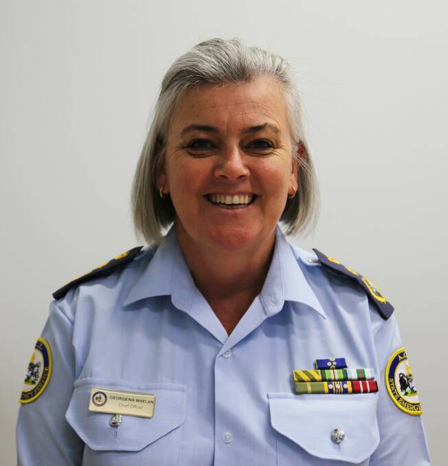 Georgeina Whelan is the first female chief officer appointed for ACT State Emergency Service. Photo: Supplied