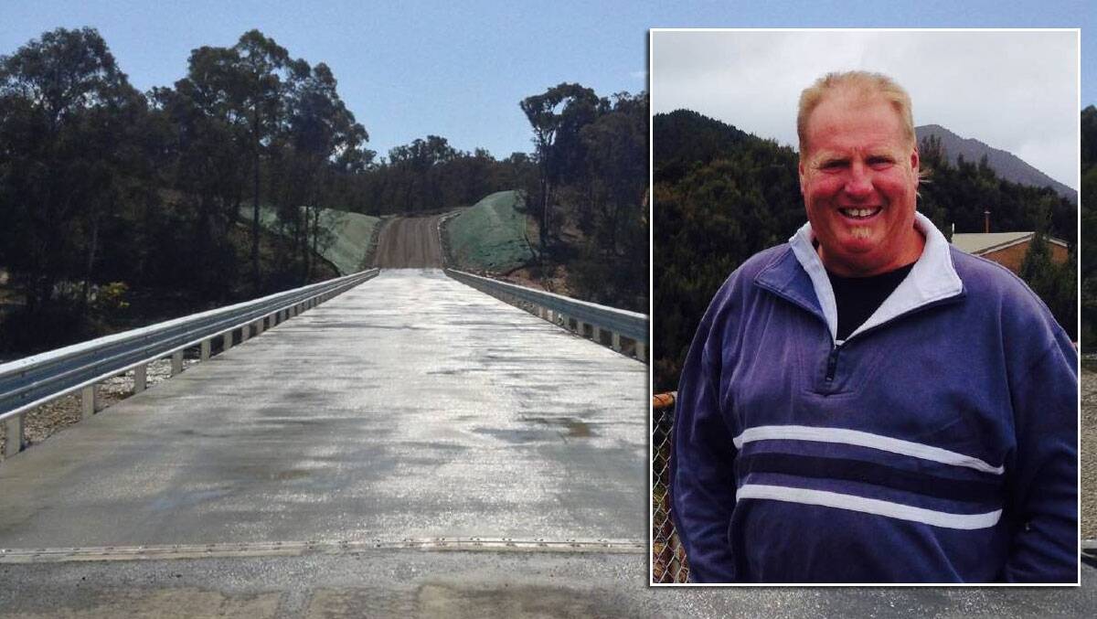 James Hughes died after a crash on the new Oallen Ford bridge, two days after a Canberra couple captured their encounter with a pothole on the road.
