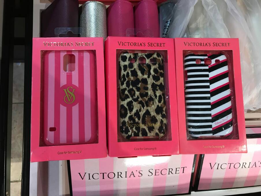 Samsung cases are still being sold in some Victoria's Secret stores in Australia. Photo: Jenna Clarke