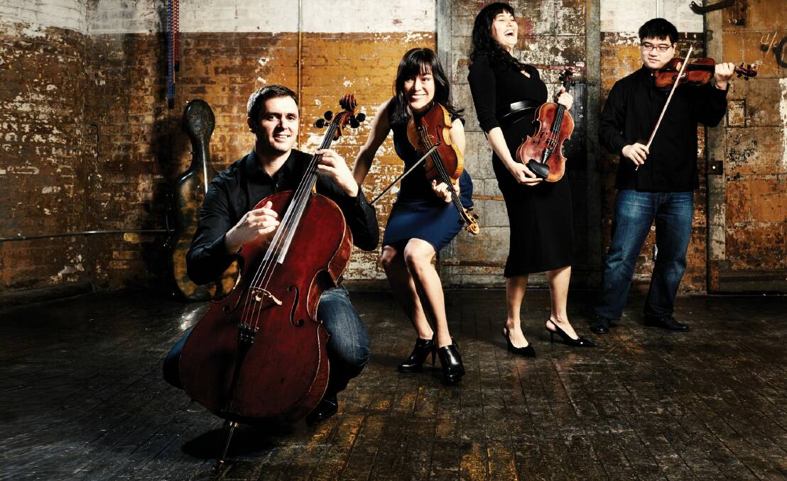Enso String Quartet: From left, Richard Belcher (cello), Maureen Nelson (violin), Melissa Reardon (viola), and Ken Hamao (violin). Photo: supplied