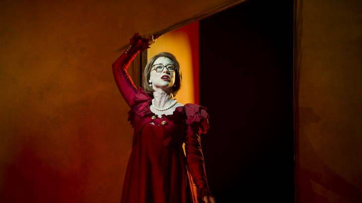 Amanda Bishop as Julia Gillard in a scene from Whoops! The Warf Revue. Photo: Rohan Thomson