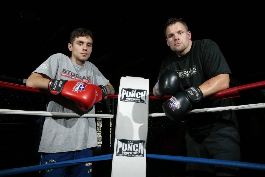 Kickboxer Josh Tonna and boxer Ben Edwards will take on Dave Aung and Tafa Misipati respectively at the Hellenic Club on Saturday night.  Photo: Jeffrey Chan