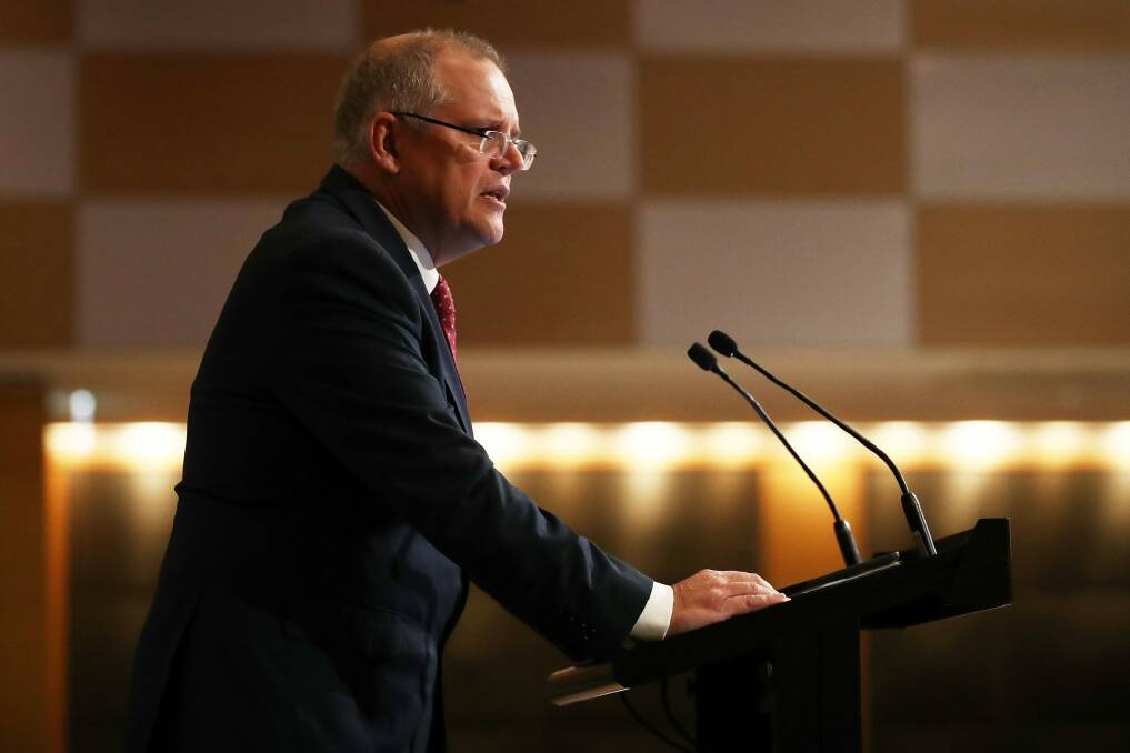 Treasurer Scott Morrison. Australia has now had a decade of federal deficits. Photo: Cameron Spencer