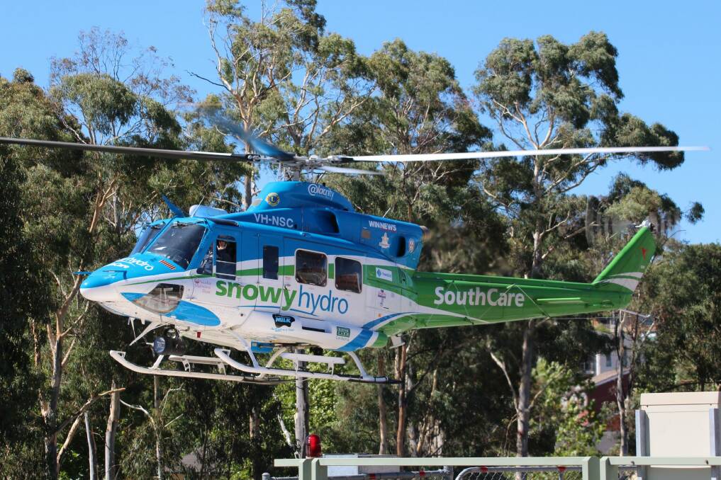 The Snowy Hydro Southcare helicopter was tasked to a motorcycle accident near Adaminaby. 