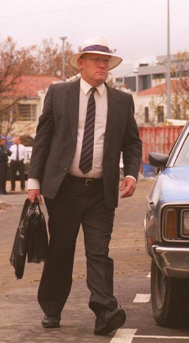 David Eastman on his way to the ACT Supreme Court to face murder charges 20 years ago.