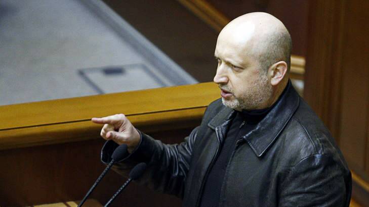 Newly-appointed acting president Oleksandr Turchynov. Photo: AFP