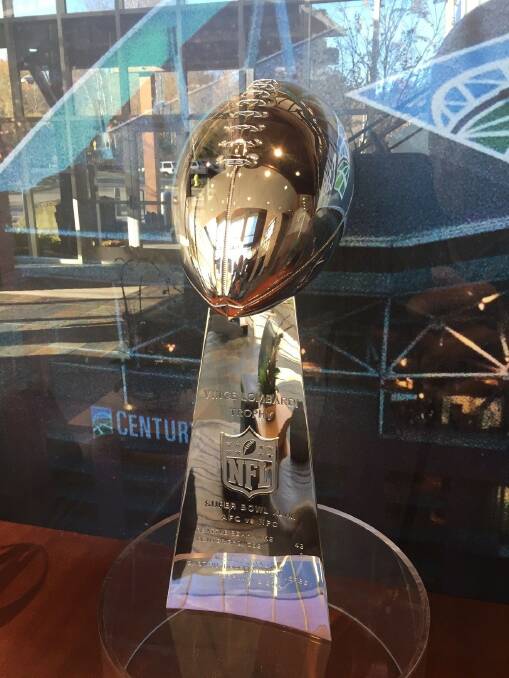 The Seattle Seahawks' Superbowl trophy. Photo: Supplied