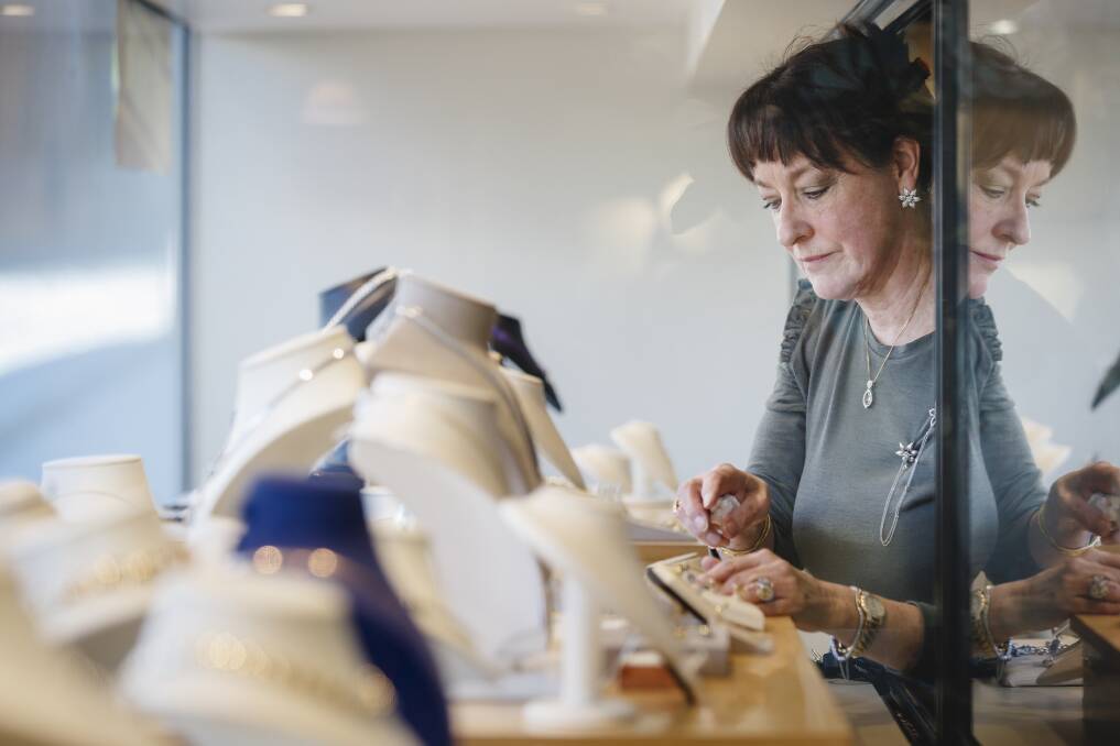 Briolette owner Diana Thompson is closing her long-standing Manuka jewellery shop. Photo: Fairfax Media
