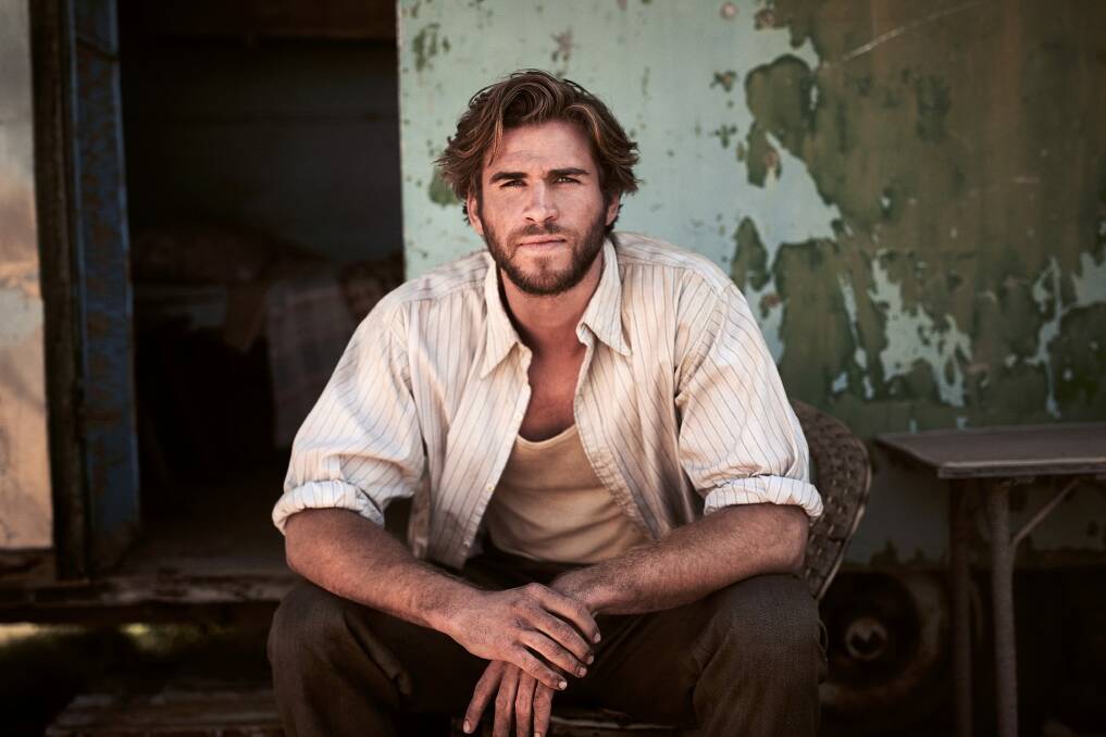 One of the portraits in Starstruck is Liam Hemsworth in The Dressmaker.  Photo: Film Art Media