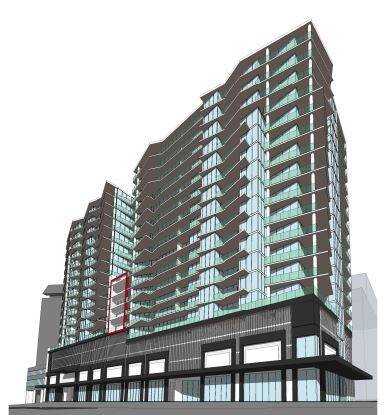 The 18-storey mixed-use development slated for 20 Allara Street, Civic. Photo: dezignteam