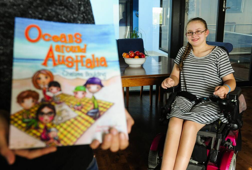 Fourteen year old Chelsea Boulding has published her second book. Photo: Melissa Adams