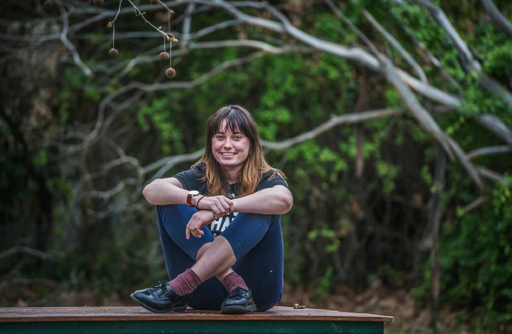 Steph Gorman, 21 of Belconnen will be a first-time voter at the upcoming ACT election. Photo: Karleen Minney