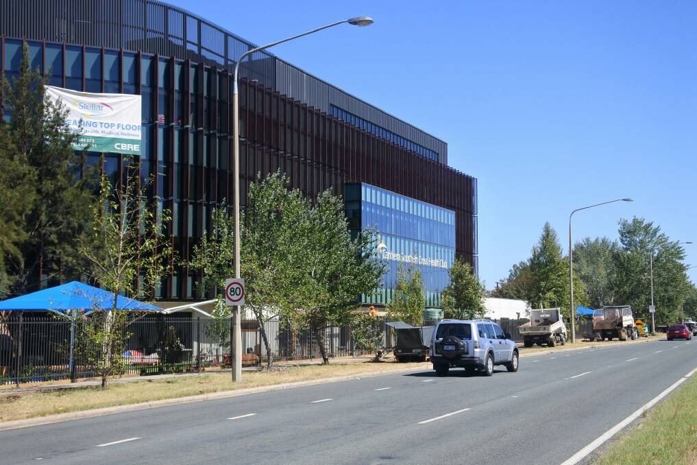 The new $20 million Southern cross Club gym and allied health building on Yamba Drive. Photo: Megan Doherty