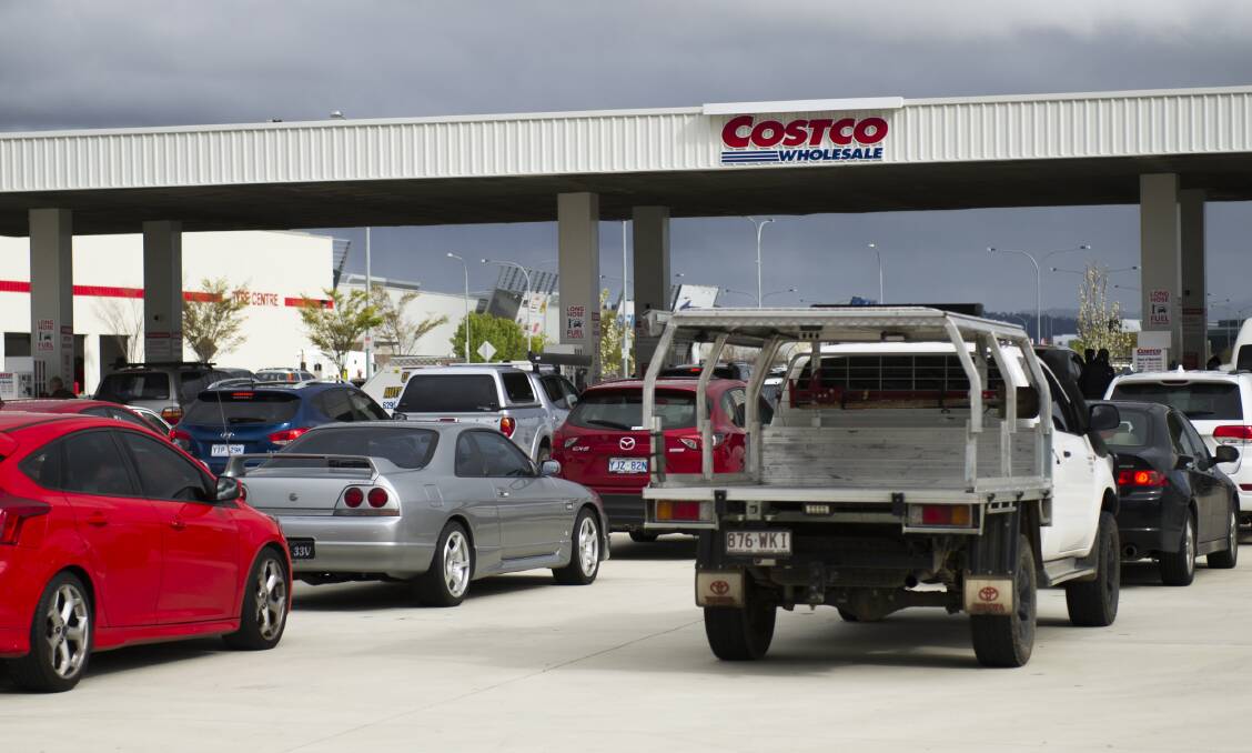 The cost of petrol in Canberra has dropped in real terms. Photo: Elesa Kurtz
