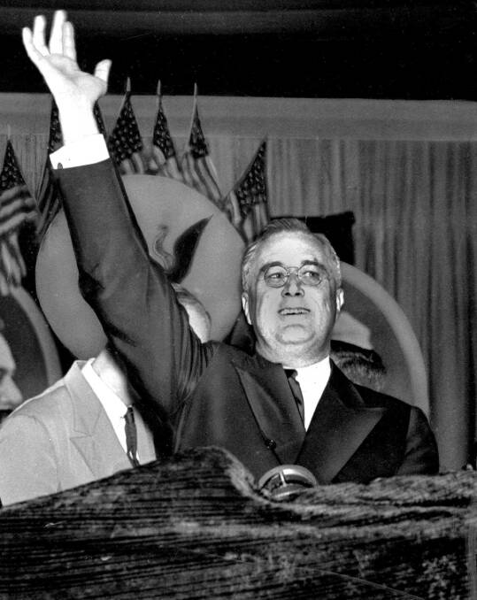 Franklin D. Roosevelt at the Democratic National Convention in Philadelphia in 1936.  Photo: UNCREDITED