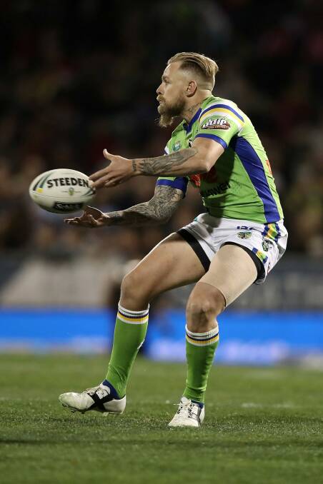 Switch: Blake Austin was impressive in his move to the left-hand side of the field against the Dragons. Photo: Getty Images