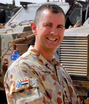 Jeremy Hanson in Iraq. Photo: Supplied