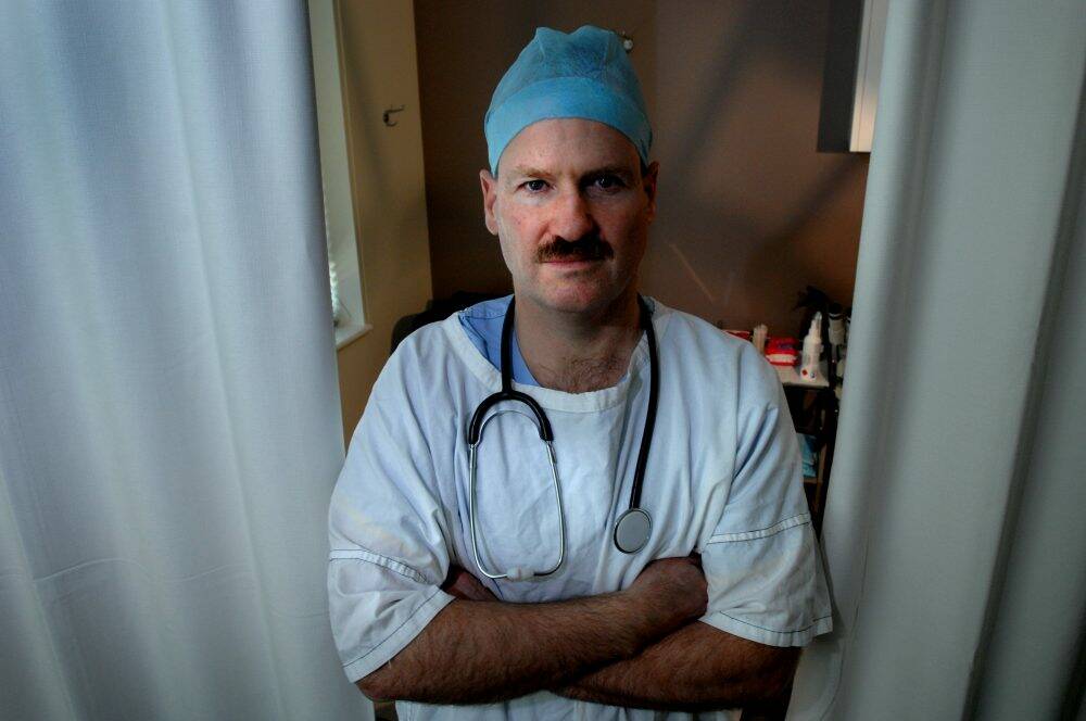 Dr Andrew Foote was forced to vacate the premises. Photo: Melissa Adams