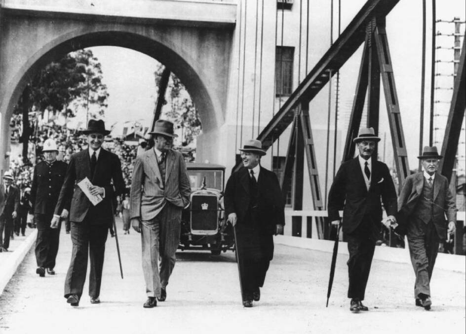 The opening of Indooroopilly's Walter Taylor toll bridge in 1936. Photo: John Oxley Library