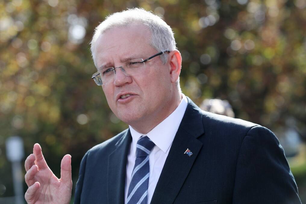 Scott Morrison will hand down his second budget as Treasurer on Tuesday. Photo: Andrew Meares