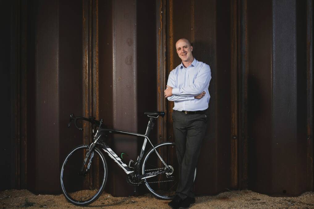 Richard Keegan will be part of a panel discussing options to boost the number of Canberrans riding to work. Photo: Jamila Toderas