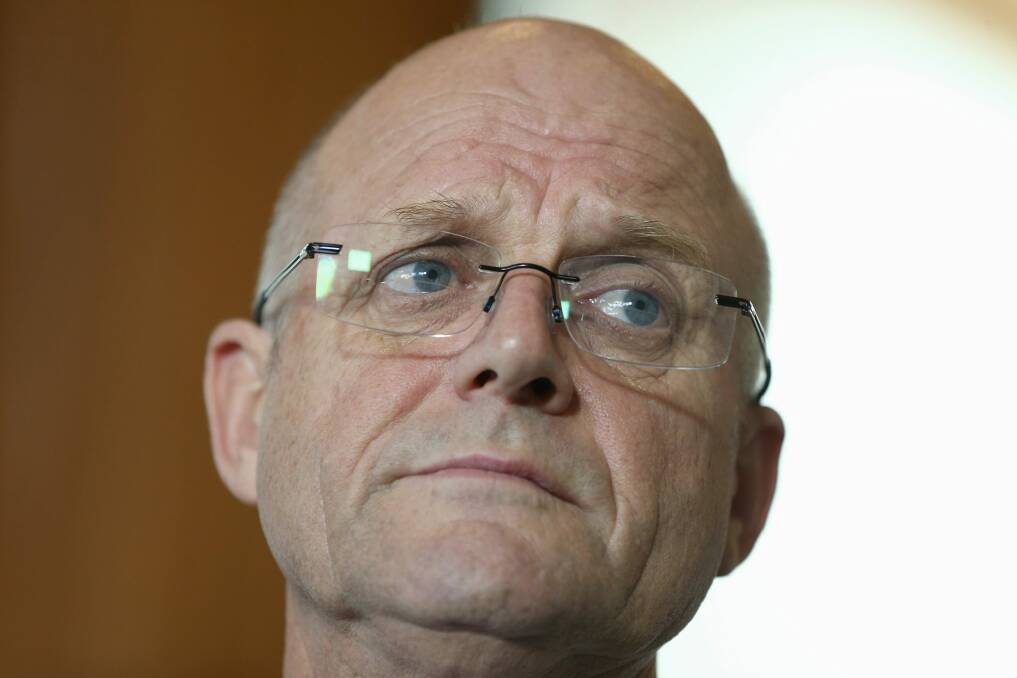 Senator David Leyonhjelm urged the Prime Minister to "honour his word" that the Liberal party room would discuss the issue of a free vote on same-sex marriage. Photo: Alex Ellinghausen