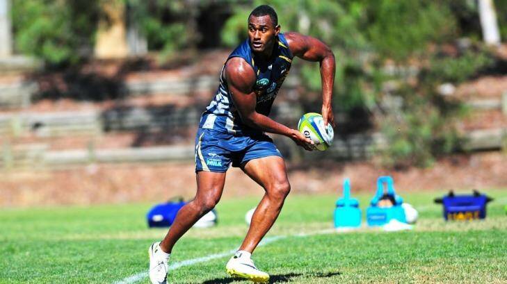 Brumbies star Tevita Kuridrani will miss Saturday's clash against the Stormers to attend a funeral in Fiji. Photo: Katherine Griffiths