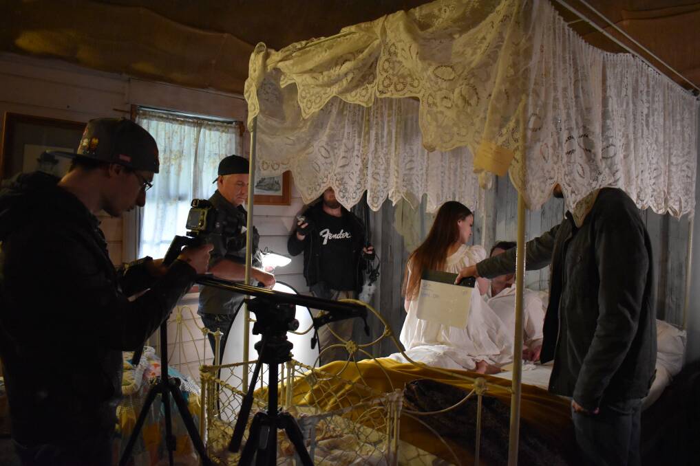 One of the scenes of "The Tragedy of Henry Dunkley" being shot. Photo: Producer, Justin Bush.
