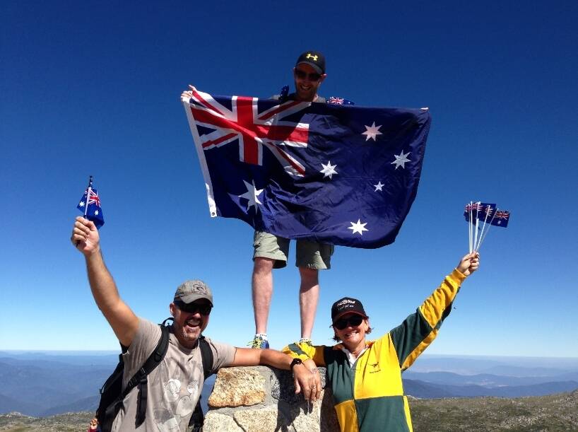 One way to celebrate our nation's day is with a climb to the top of Australia's highest point, Mount Kosciusko. Photo: Supplied