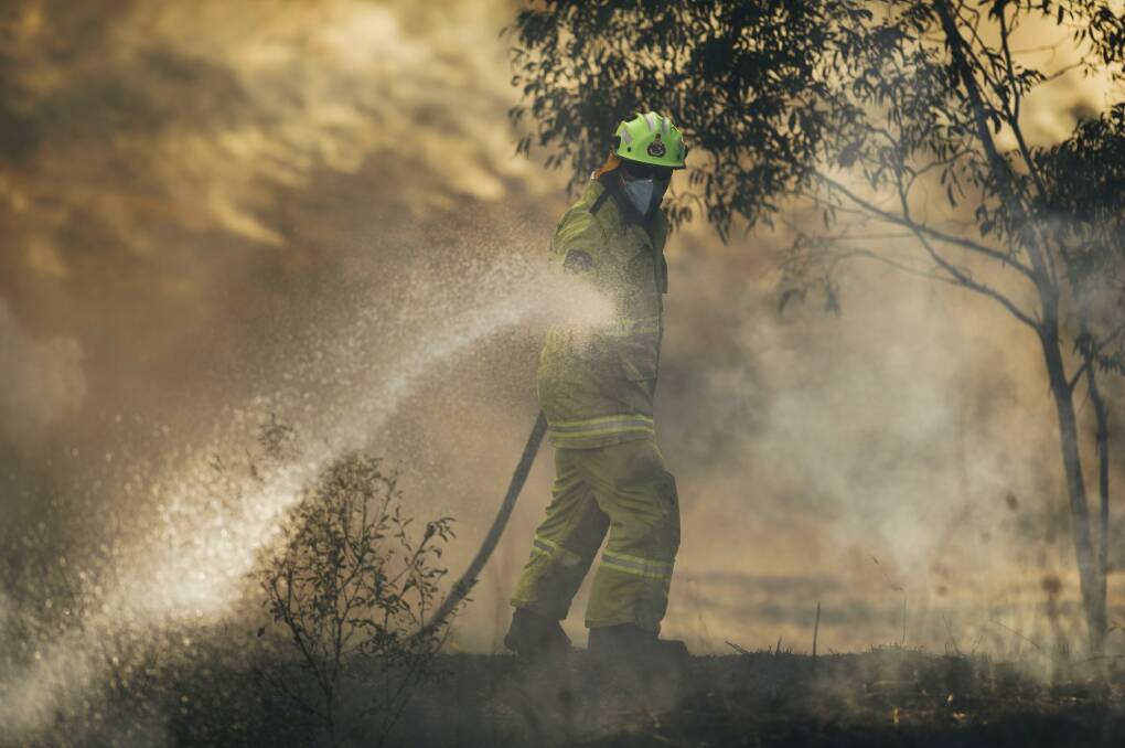 A number of fires in Canberra have been treated as suspicious this week.  Photo: Rohan Thomson