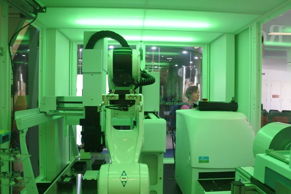 The High Throughput Robotic Target and Drug Discovery Screening Platform is the first technology of its kind in the ACT. Photo: Clare Sibthorpe