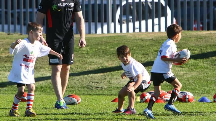 Kids playing rugby - is it too dangerous? Photo: Ken Robertson