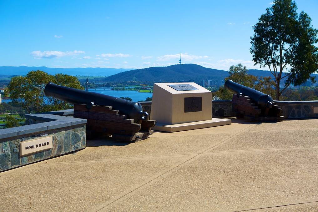 The Royal Regiment of Australian Artillery National Memorial at Mount Pleasant.  Photo: Glenn Dando