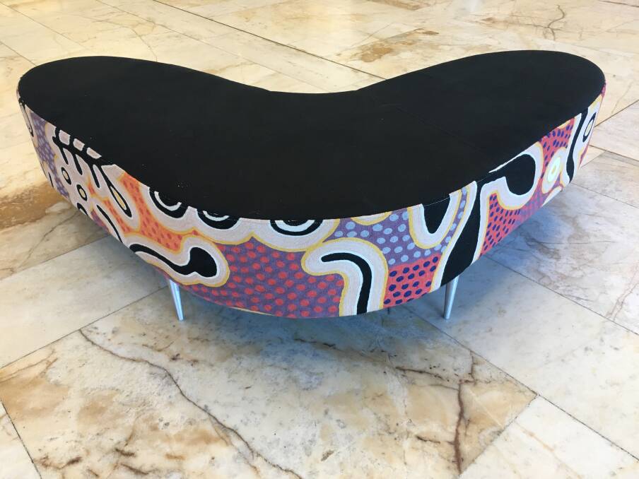 Last week: a seat in the foyer of the National Library of Australia. Photo: Tim the Yowie Man
