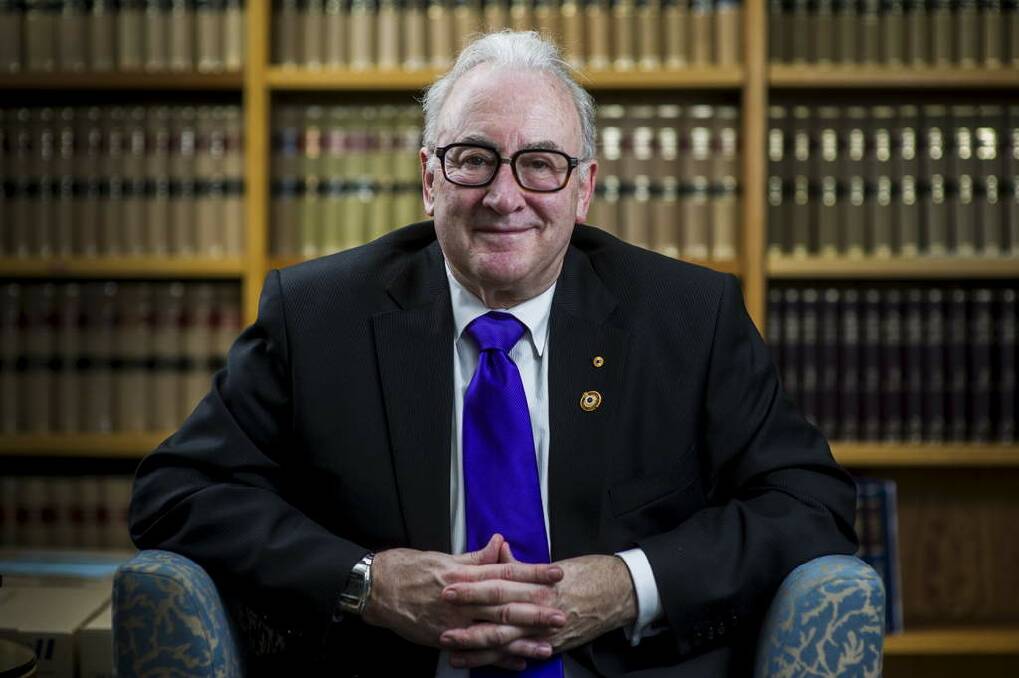 ACT Supreme Court chief justice Terence Higgins was to be the ACT's integrity commissioner. Photo: Rohan Thomson