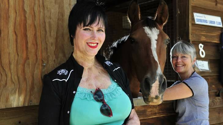 Niki van Buuren and executive director of Pegasus Riding for the Disabled. Niki has donated more than $20000 to Pegasus. Photo: Jay Cronan