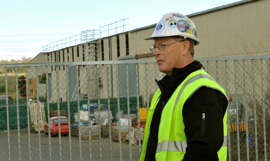 ACT CFMEU branch secretary Dean Hall was named as one of the officials who visited the site.