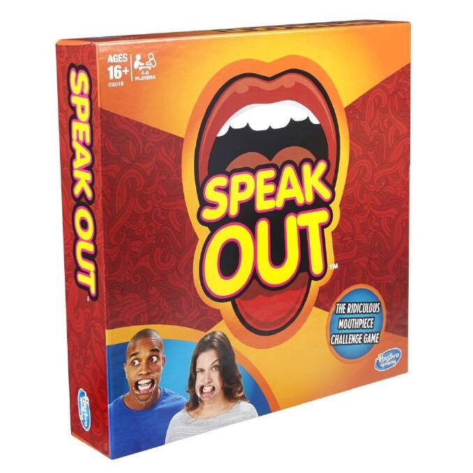 Hasbro's new game, Speak Out, is in demand in Canberra this Christmas. Photo: Supplied