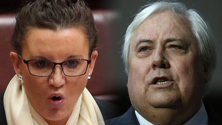 Jacqui Lambie and Clive Palmer.