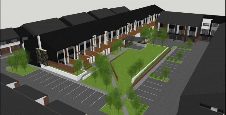 An artist's impression of one of the multi-unit blocks proposed for Moncrieff. Photo: Supplied