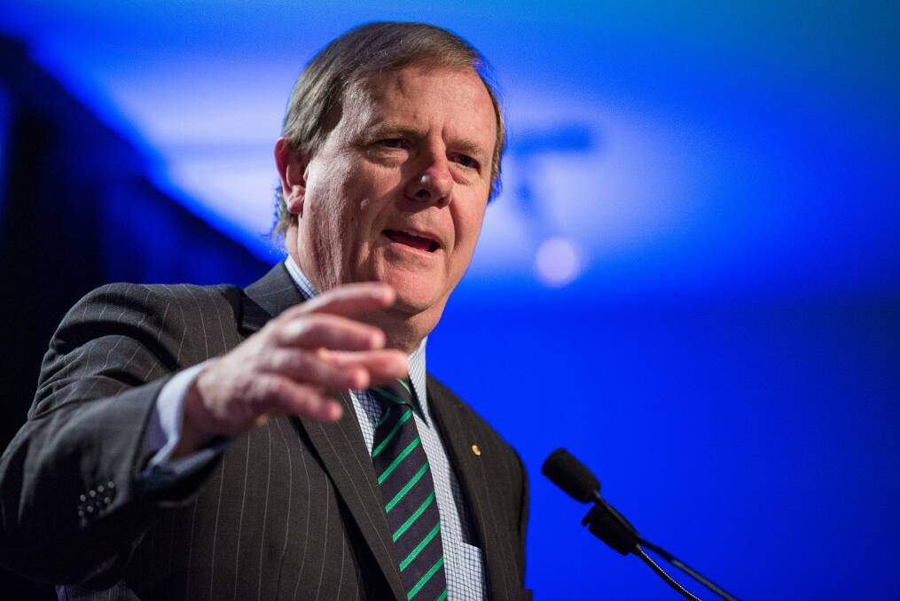 Peter Costello says the Future Fund is seeking above inflation returns, not a green glow Photo: Stefan Postles