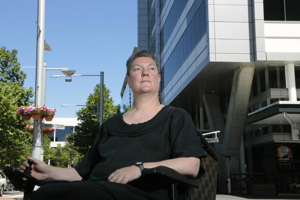 Advocacy for Inclusion general manager Christina Ryan says there's a shortage of mobility parking spaces in Canberra and Australia-wide. Photo: Jeffrey Chan
