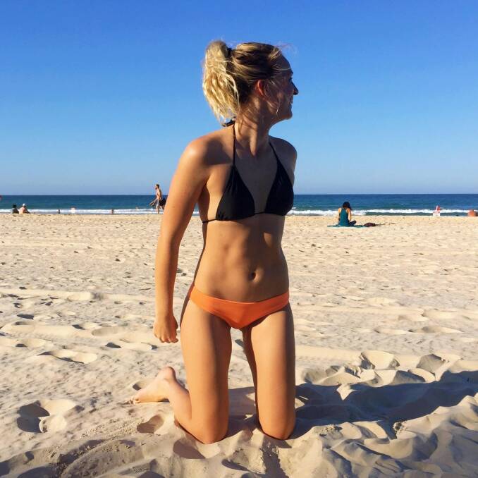 Emma on the beach.  Photo: Supplied