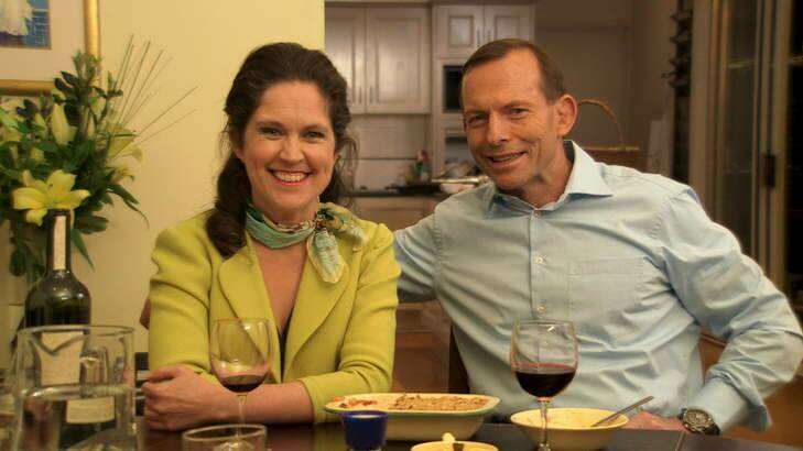 Tony Abbott and Annabel Crabb on Kitchen Cabinet.