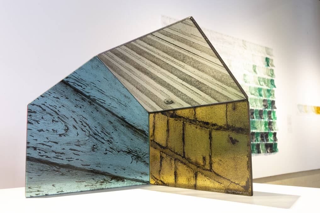 Jeremy Lepisto, 'Structure 2' (from the Aspect Series),
2018, kiln formed glass and fabricated glass. Photo: Supplied